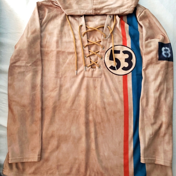 NWOT vintage look lightweight racing hoody - Picture 2 of 8